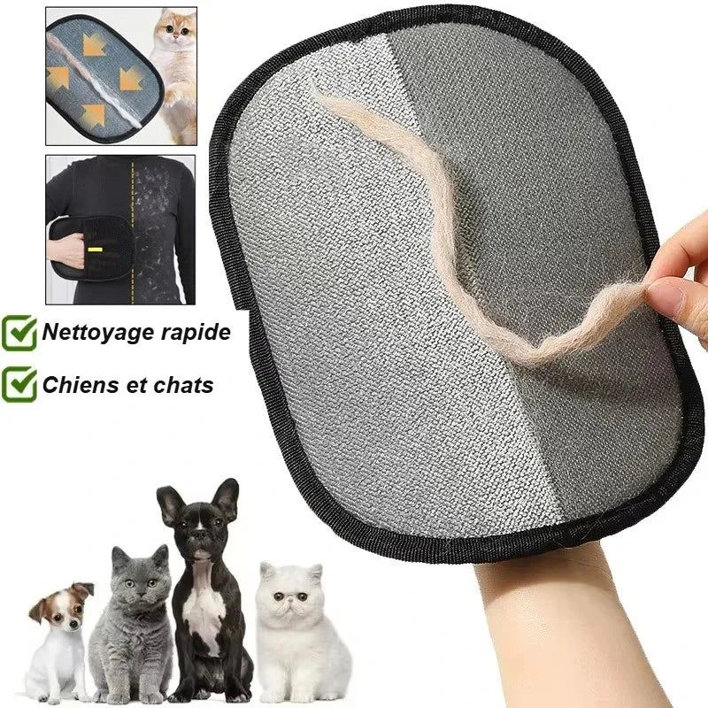 Gant anti-poils pour chiens et chats