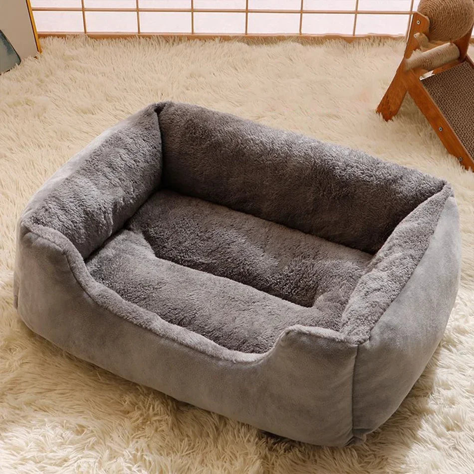 Panier Douillet en Peluche pour Chat et Petit Chien – 3 Tailles