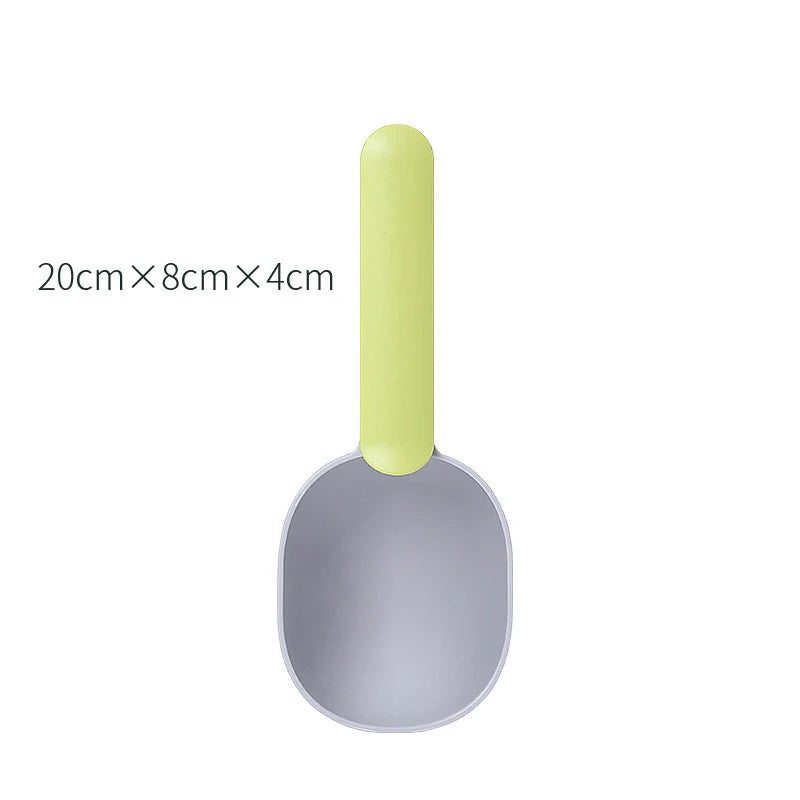 Pelle à Croquettes 2-en-1 avec Pince de Fermeture pour Sachet