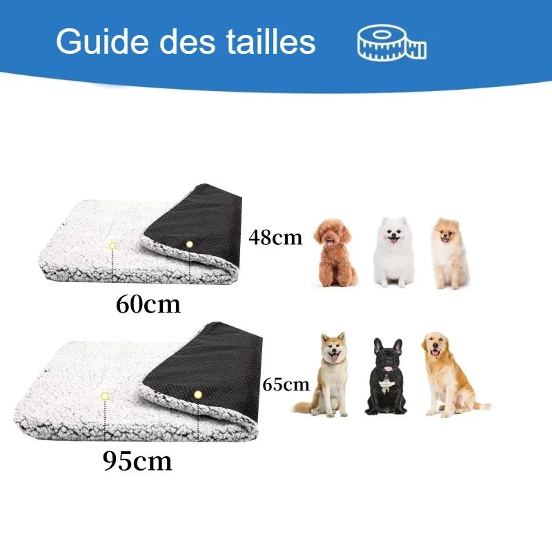 Guide des tailles du tapis chauffant