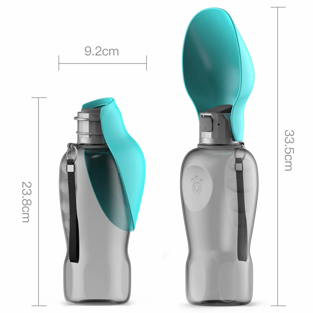 Gourde de Promenade pour Chien 800 ml – Portable et Pliable