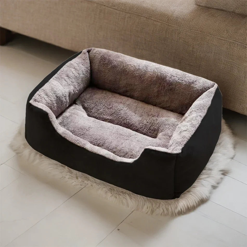 Panier Douillet en Peluche pour Chat et Petit Chien – 3 Tailles