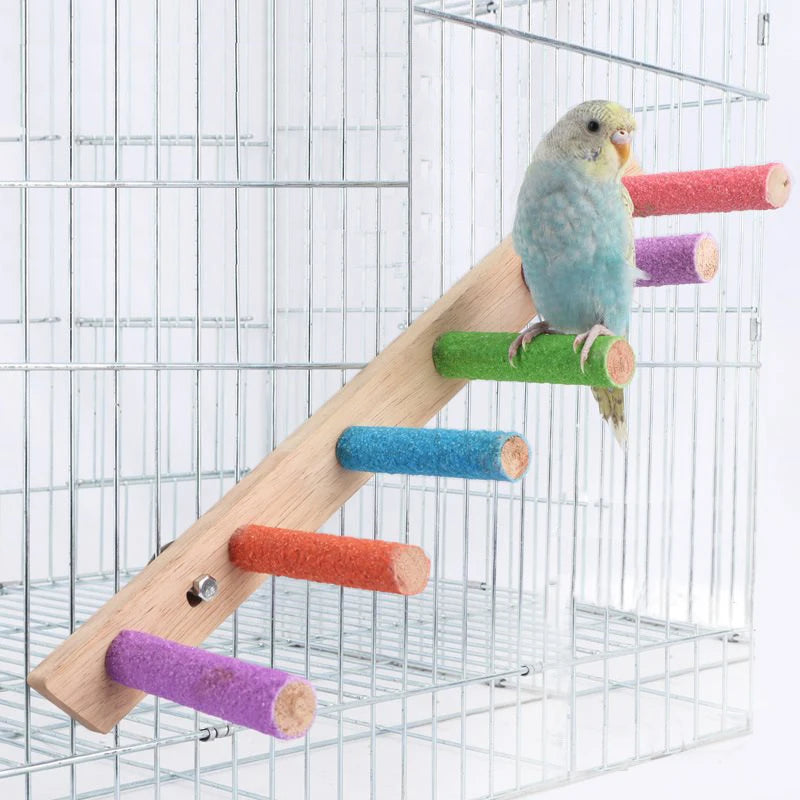 Échelle en Bois pour Oiseaux et Perroquets – 4, 6 ou 8 Marches
