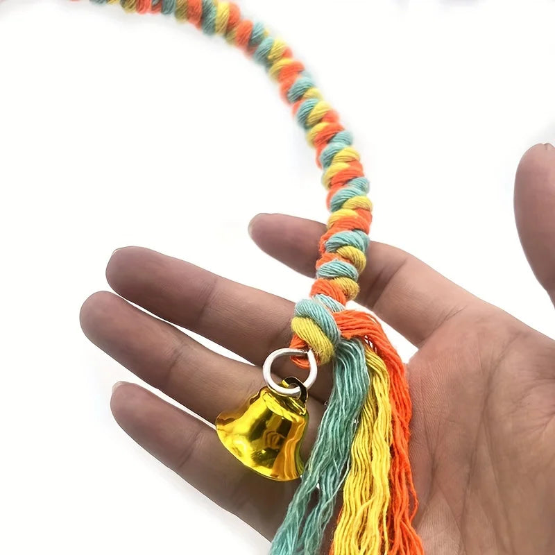 Perchoir Spirale en Corde de Coton pour Perroquet
