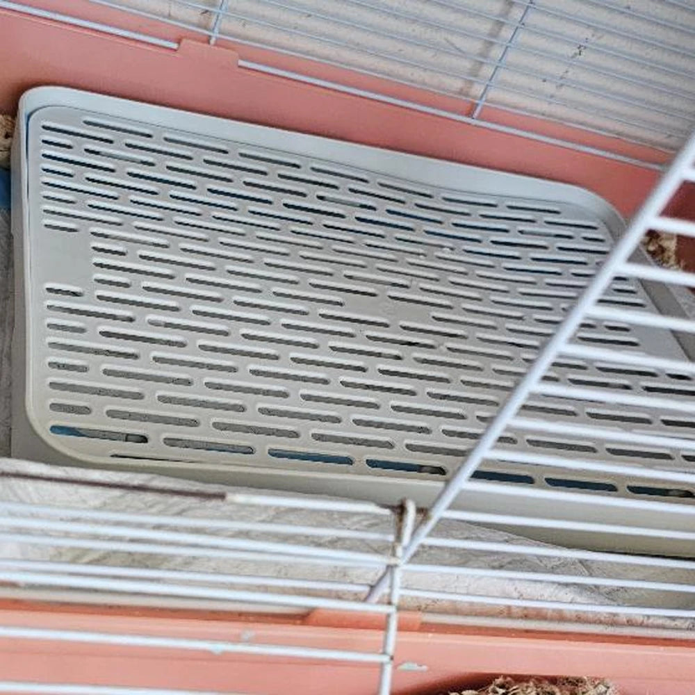 Bac à Litière d'Angle pour Lapin, Cochon d'Inde et Furet