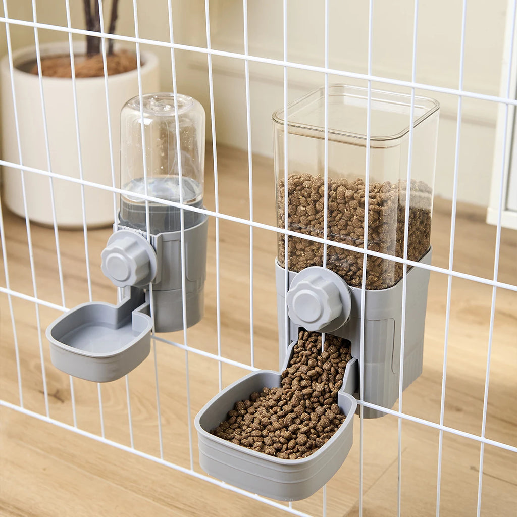 Abreuvoir et Mangeoire Automatiques à Fixer sur Cage – 1,5 L