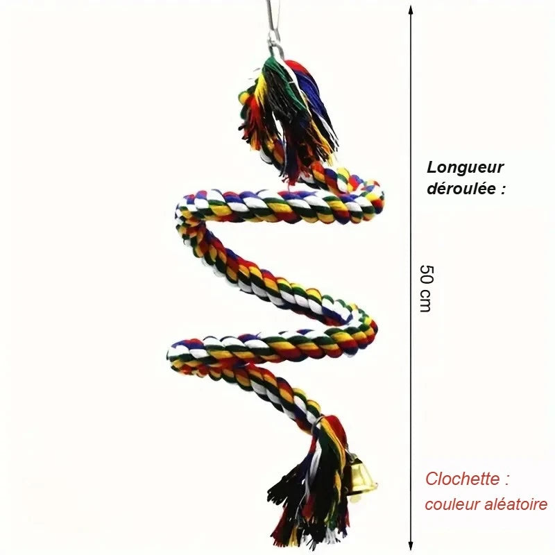 Corde pour perroquet : longueur 50 cm