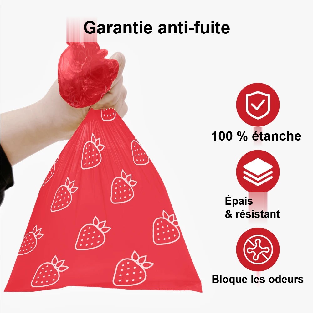 Sacs à crottes anti-fuite
