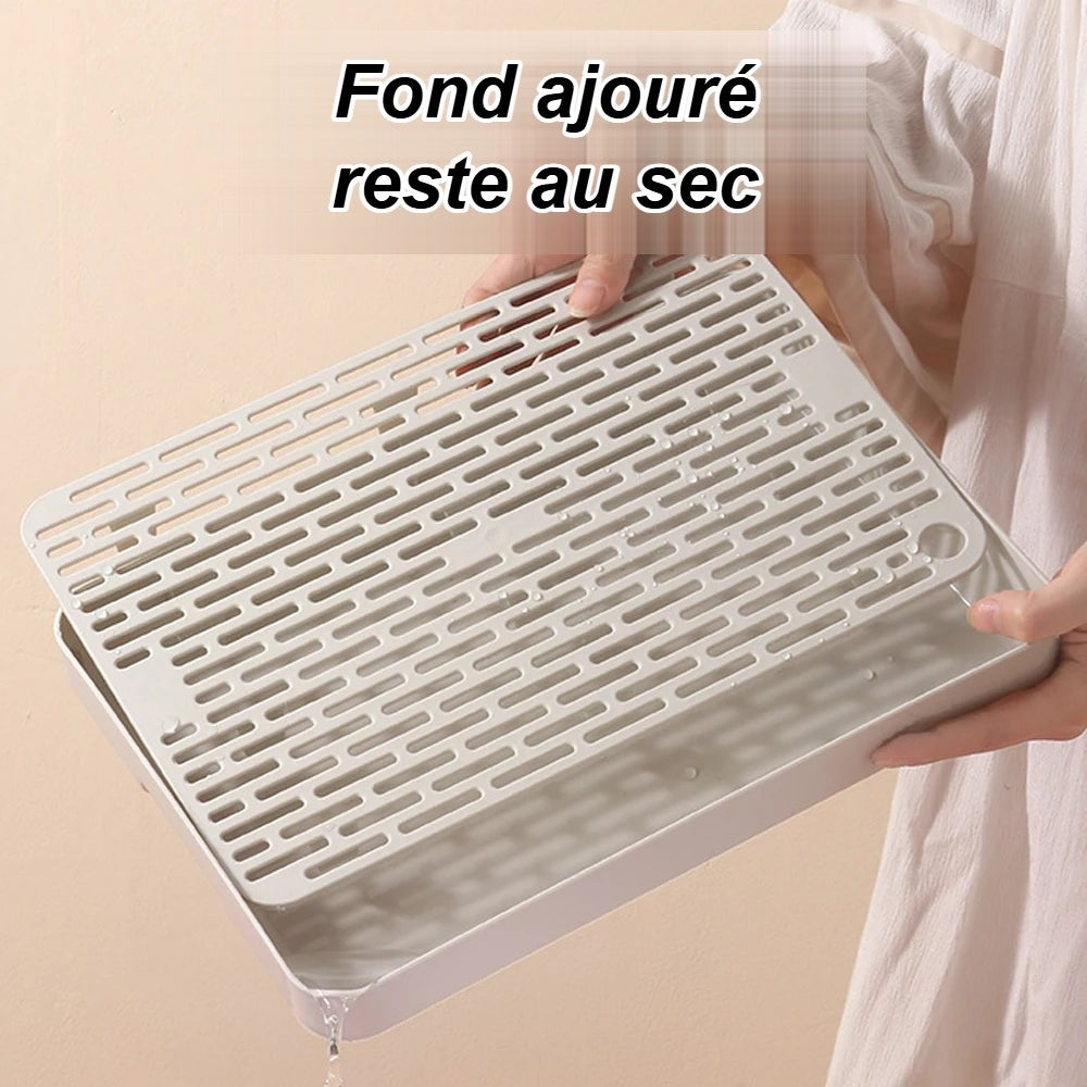 Fond ajouré qui reste au sec