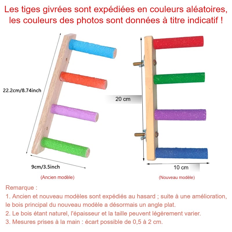 Échelle pour oiseaux – dimensions